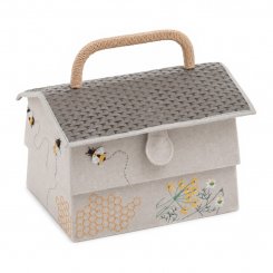 Nähkasten Bienenstock Haus klein (19 x 26,5 x 19 cm)