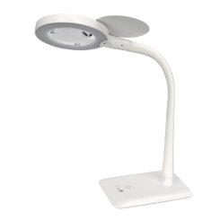 Purelite LED Tisch-Lupenleuchte (Tageslicht/ dimmbar/ Lupe 3+5-fache Vergrößerung)