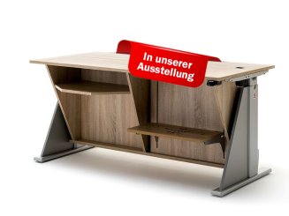MULTI great Näh-Basteltisch mit 2. Ausschnitt simply-5 + LED LightPad + Stiftablage 18.50