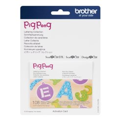Brother Mustersammlungs-Kit PigPong Schriftartsammlung - 108 Designs