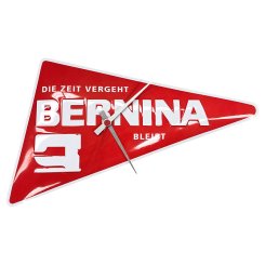Bernina Uhr Wanduhr (B 29 cm x H 24 cm/ Blech/ limitierte Auflage)