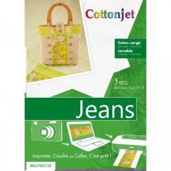 Cottonjet "Jeans"  zum  Aufnähen 3 Stück 21,6 x 27,9 cm (US-Letter)