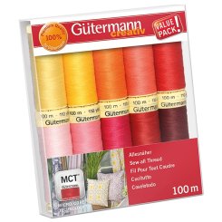 Gütermann Allesnäher Nähfaden-Set-4 (10 Farben/ 100 m)
