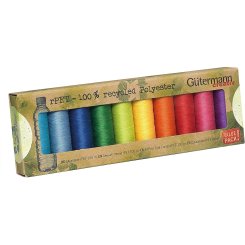 Gütermann rPet Allesnäher Nähfaden-Set-3 (10 Farben/ 100 m)