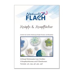 Nähwelt Flach Stickmuster CD Knöpfe & Knopflöcher