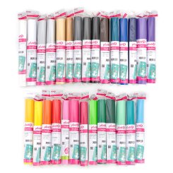PlottiX Permanente Vinylfolie Rolle (31,5 cm x 1 m/ versch. Farben)
