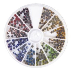 Hotfix Strass-Steine (Ø 3 mm / 360 St. / bunt)