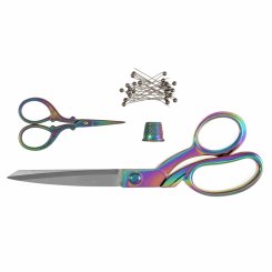 Milward Scheren-Set "Regenbogen" (2tlg. 21,5 cm/9 cm)