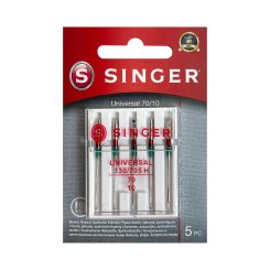 Singer Universalnadel Stärke 70/ System 130/ 705 H/ 5 Nadeln/ Blister