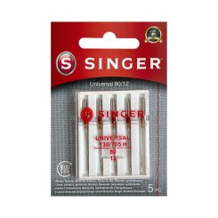 Singer Universalnadel Stärke 80/ System 130/ 705 H/ 5 Nadeln/ Blister