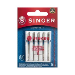 Singer Microtex-Nadel Stärke 90/ System 130/ 705H-M/ 5 Nadeln/ Blister