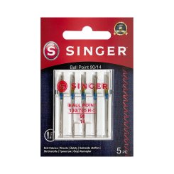 Singer Ball Point Sticknadel Stärke 90/ System 130/ 705 HS/ 5 Nadeln