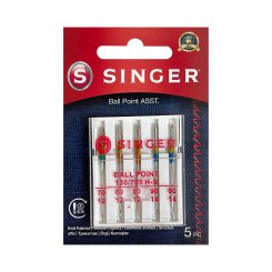 Singer Ball Point Sticknadel Stärke 70-90/ System 130/ 705 HS/ 5 Nadeln