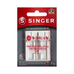 Singer Zwillingsnadel Universal Stärke 90/ 4,0 mm/ System 130/ 705H-ZWI/ 1 Nadel
