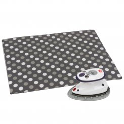 Semplix Bügel-Set mit Ablage und Prym Mini-Bügeleisen grau/ grau