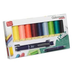 Gütermann Nähfaden-Set + Prym Minenstift (10 Spulen/ 100 m)