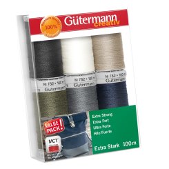 Gütermann Nähfaden-Set Extra Stark 734528-1 (6 Spulen/ 100 m)
