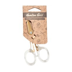 Hemline Gold Stickschere (125 mm / 5"/ transparent/ gold)