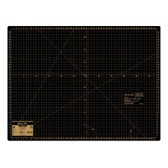 Hemline Gold Schneidematte A2 (60 x 45 cm/ inch + cm/ schwarz/ gold)