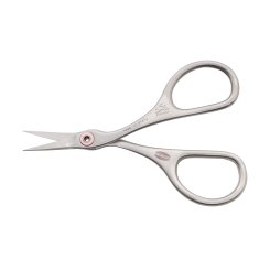 PREMAX Stickschere Ringlock Carbon-Chrom gebogen (9,5 cm/ satiniert)