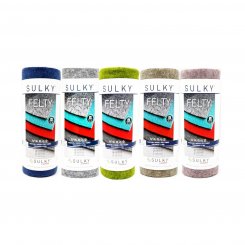 SULKY Felty - Stickfilz meliert (Polyester/ 1,5 mm/ Rolle/ versch. Farben)