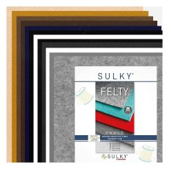 SULKY Felty - Stickfilz 12 Bögen (Polyester/ 1,5 mm/ hell/ dunkel)