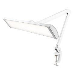 Semplix LED Arbeits-Tischlampe weiß (540 LED/ dimmbar/ Tischklemme)