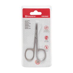 Husqvarna Viking gebogene Stickschere (8,9 cm/ 3,5"/ silbergrau-matt)