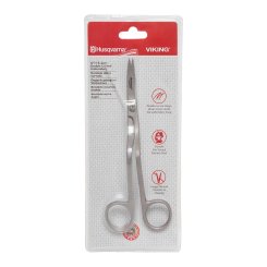 Husqvarna Viking doppelt gebogene Stickschere (15,2 cm/ 6"/ silbergrau-matt)