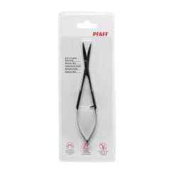 Pfaff gebogene Pinzettenschere (11,4 cm/ 4,5"/ schwarz)