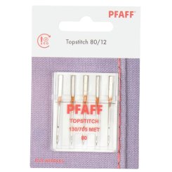 Pfaff Topstitch-Nadel Stärke 80/ System 130/ 705 MET/ 5 Nadeln