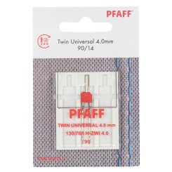 Pfaff Universal-Zwillingsnadel Stärke 90/ 4 mm/ System 130/ 705H-ZWI/ 1 Nadel