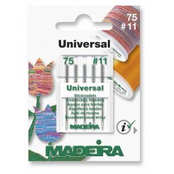 Madeira Universal-Sticknadeln Stärke 75/ System 130/705H/ 5 Nadeln