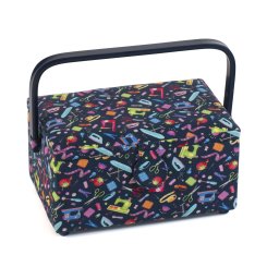 Nähkasten "Mini Sew Maschines" (17,8 x 24,5 x 14,5 cm)