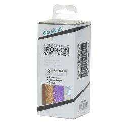 Craftcut Holographic Iron-On Sampler No.4 Sparkle (3 x 13,9 x 30,5 cm)