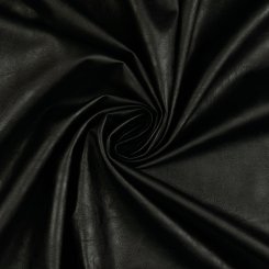 Kunstleder gecrasht (0,60 m x 1,45 m/ verschiedene Farben) 5001 - schwarz