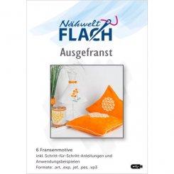 Nähwelt Flach Stickmuster USB "Ausgefranst" (6 Fransenmotive)