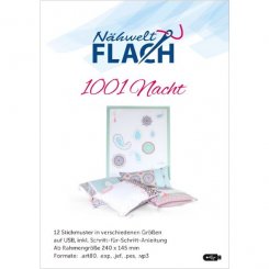 Nähwelt Flach Stickmuster USB "1001 Nacht" (12-Stickmuster)