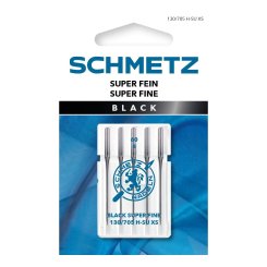 Schmetz Black Super Fein-Nadel Stärke 60/ System 130/ 705 H-SU XS/ 5 Nadeln