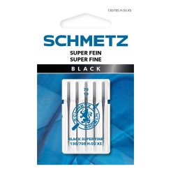 Schmetz Black Super Fein-Nadel Stärke 70/ System 130/ 705 H-SU XS/ 5 Nadeln