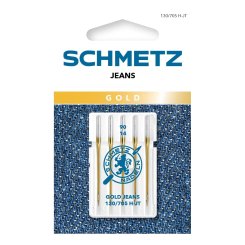 Schmetz Gold Jeans-Nadel Stärke 90/ System 130/ 705 H-JT/ 5 Nadeln
