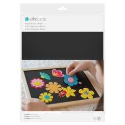 Silhouette Magnet Papier Bögen unbedruckbar (215 x 280 mm/ 4 Bögen/ schwarz)