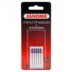 Janome Purple Tip Nadeln (lila Schaft/ Stärke 90/14/ 5 Nadeln)