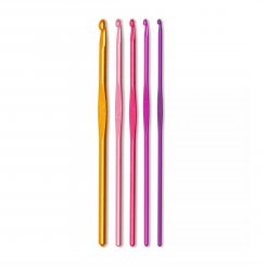 Prym Häkelnadel-Set ALU COLOUR (Stärken 2,5-5,0 mm)