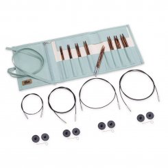 Prym Rundstricknadel-Set in Nadeltasche Natural (Stärken 3,5-8,0 mm/ 60-120 cm)
