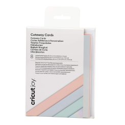 Cricut Joy Cutaway Cards - Klebekarten (8 St./ pastell/ 10,8 cm x 14 cm)