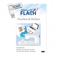 USB Drucken &amp; Sticken - 13 Muster m.Anleitung