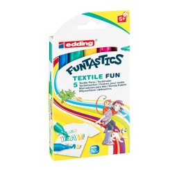 Edding Funtastics Kinder-Textilmarker (5 Farben)