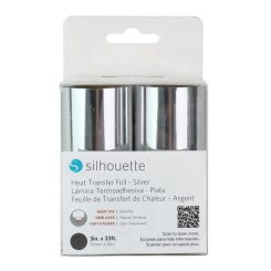 Silhouette Heat Transfer Folie Silber 2x76mm x 10m