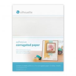 Silhouette Selbstklebendes Wellpapier (6 Bögen/ 8,5 x 21,6 cm)